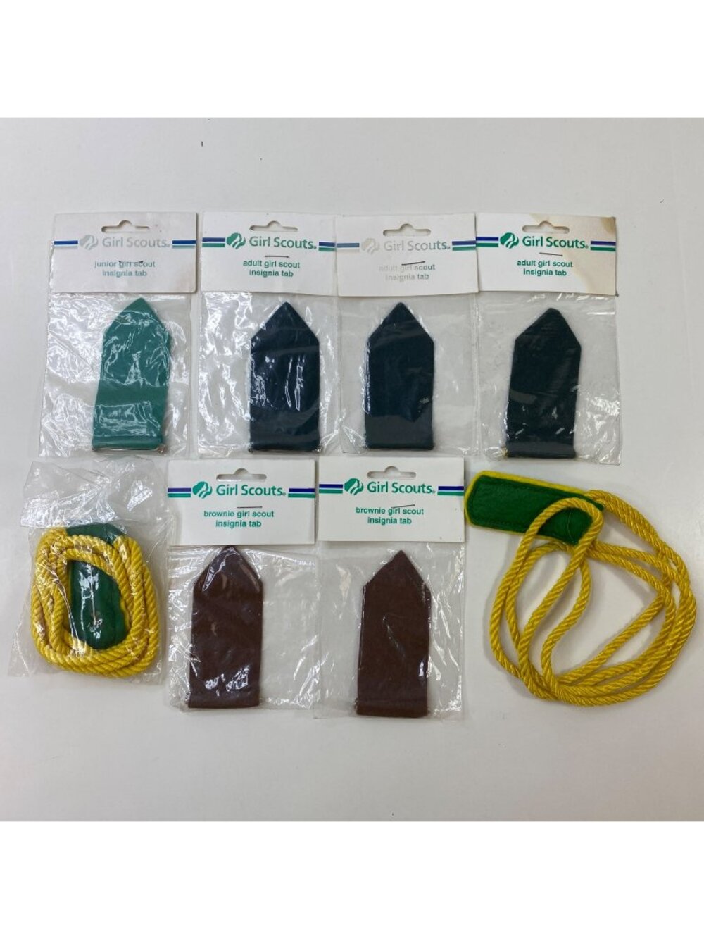 Girl Scouts Brownie Insignia Tabs CollectorS Vintage Uniform Patch Lot